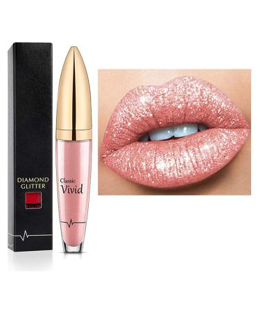18 colors diamond glossy durable lipstick waterproof matt diamond shimmer lip gloss diamond glossy lip glaze shine lively beauty make-up (5)
