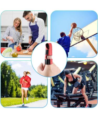 4pcs Soft Fabric Finger Splints for Arthritis Pain Relief and Broken Finger Protection - 4 Colors - Buy Online on GoSupps.com