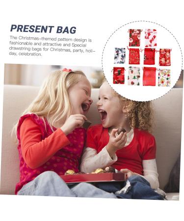 Gogogmee 50pcs Christmas Cheesy Bag Clear Bags for Cookie Holiday Organza Bags Elk Christmas Socks - Buy Online on GoSupps.com