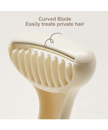 Bexdug Women's Razor for Sensitive Skin | Intimate Care Body Razor | Hair Removal & Body Care Device - White - Buy Online on GoSupps.com