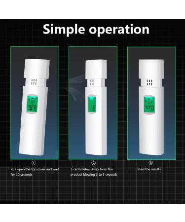 Oral Odor Breath Detector Portable Oral Odor Breath Checker Rechargeable Bad Breath Freshening Tester Professional Breath Odor Detector Tool for Personal Oral Freshness Testing White - Buy Online on GoSupps.com