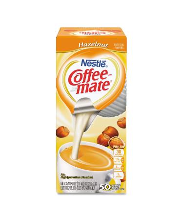 Coffee-mate Hazelnut Liquid Creamer Singles - 50 ct | Convenient & Flavorful - Buy Online on GoSupps.com