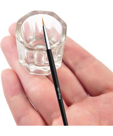 Glamified Dappen Dish Bowl Set + Eyebrow Tint Brush | Acrylic Nail Art Equipment - Buy Online on GoSupps.com