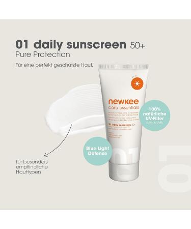 Newkee Sunscreen SPF 50+ (100ml) - Waterproof Vegan & Perfume-Free Sun Protection by Manuel Neuer & Angelique Kerber - Buy Online on GoSupps.com