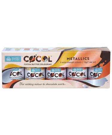 Squires Kitchen Cocol Kit Metallic Paints Set of 5