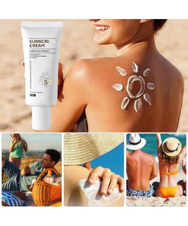 Facial Sun Protection Cream | Travel Skincare Sun Cream | Lightweight Face Sun Lotion Sunscreen for Beach Volleyball Face Sunblock Suitable Use for Camping Beach Face - Buy Online on GoSupps.com