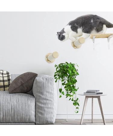 XIDAJIE Cat Wall Shelf - Wall-Mounted Furniture with Sisal Rope Scratching Steps for Climbing and Playing - Buy Online on GoSupps.com