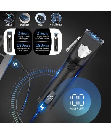 vsmooth Hair Clippers Cordless Hair Trimmer Electric Barber Clippers - Zero Gapped Trimmer Professional Beard Trimmer Rechargeable Hair Cutting Kit (Black) - Buy Online on GoSupps.com