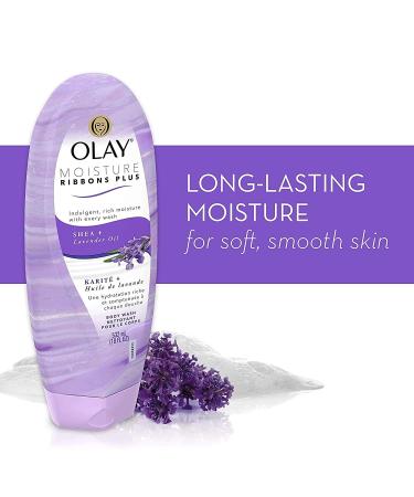 Olay Moisture Ribbons Plus Body Wash - Shea & Lavender Oil 18 fl oz | Hydrating & Nourishing - Buy Online on GoSupps.com