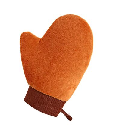 Mitaine pour bronzage | Applicateur pour le dos et les cr mes corporelles portable pour bronzage peau sensible visage corps jambes hommes femmes voyage douche maison marron