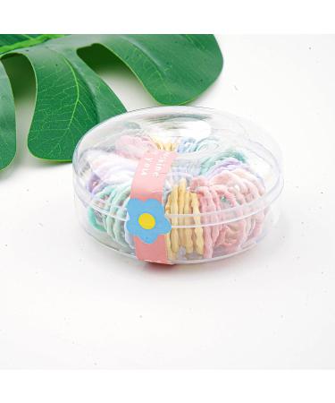55 PCS Mini Baby Hair Ties - Ouchless Hair Accessories for Infants and Toddler Girls - Buy Online on GoSupps.com