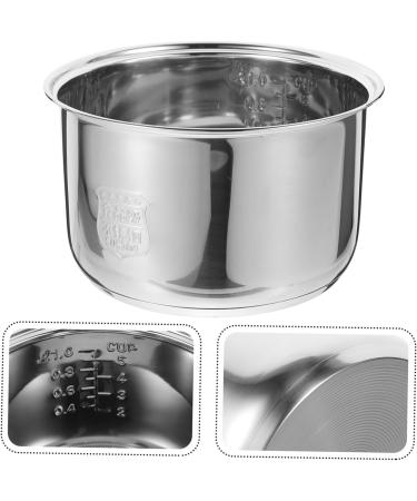 Zerodeko 3pcs Rice Cooker Liner Revere Ware Pots and Pans Power Cooker Parts Interior Rice Maker Cooker Replacement Supply Rice Cooking Pan Stockpot Electric Pressure Cooker Stainless Steel 18.5X18.5X10.8CMx3pcs Silverx3pcs - Buy Online on GoSupps.com