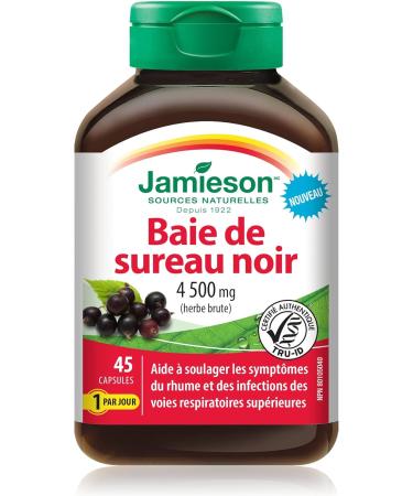 Jamieson Echinacea 4 000 mg & Black Elderberry Herbal Supplement + Jamieson Black Elderberry - Buy Online on GoSupps.com