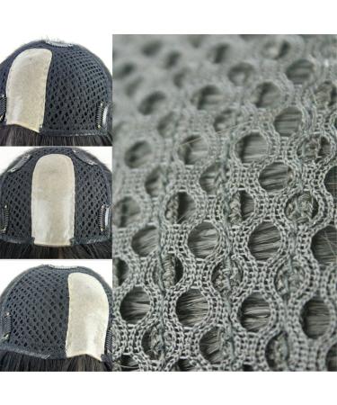 12 Inch Straight Human Hair Crown Topper Clip In Wig for Women - Stylish Bangs & Easy Wear - Buy Online on GoSupps.com