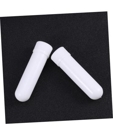 Lurrose 12pcs Essential Oil Inhaler Nasal Tube Diffuser with Blank Cotton Core, Plastic Tubes for Aromatherapy - Buy Online on GoSupps.com