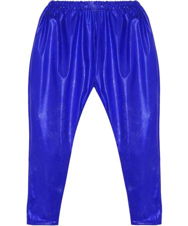 FEESHOW Kids Metallic Harem Dance Pants Navy Blue 15-16 Years - Hip Hop, Gymnastics & Dancewear - Buy Online on GoSupps.com