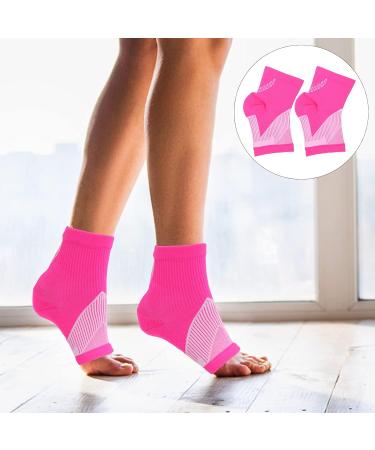 3 Pairs Ankle Support Socks - Anti-Sprain Braces & Protective Covers - Sports Ankle Wraps XL Pink - Buy Online on GoSupps.com