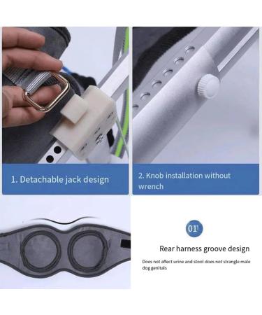 Dog Wheelchair Dog Wheelchair for Back Legs Adjustable Pet Wheelchair Rehabilitation Walk Tool Pet Cat Dog Wheelchair Portable Large - Buy Online on GoSupps.com