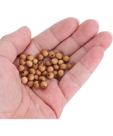 200pcs 0.6cm Round Wooden Beads - Peach Loose Spacer Beads for DIY Necklaces Bracelets & Pendants | International Shipping Available - Buy Online on GoSupps.com