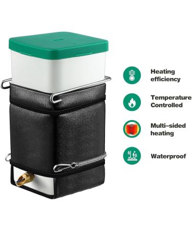 YOXIER Heated Kettle for Rabbits Small Animals Low Power Consumption Animal Water Bottle No Drip Automatic Thermo Dispenser Pet Fountain Rabbit Hamster Black - Buy Online on GoSupps.com