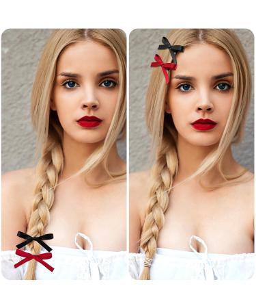 Buy 6th Sweet Grinding Hair Clips - Monochrome Cute Clips for Girls & Women - Red Khaki Black | International Shipping - Buy Online on GoSupps.com