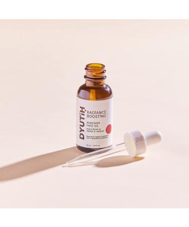 DYUTIH Organics RADIANCE BOOSTING Avocado Face Oil. Cruelty-Free Vegan Plant-based Formula Made with Organic Ingredients (1 fl.oz)