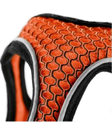 HUNTER HILO COMFORT Harness for Small Dogs - Orange Mesh with Reflective Elements Size M | International Shipping Available - Buy Online on GoSupps.com