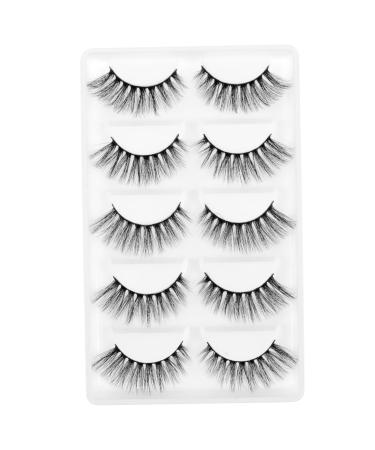 5 Pair Fake Lashes Artificial Lashes Eyelashes Natural Style