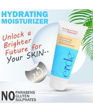 ERDE Hydrating Moisturizer for Oily Skin | Hyaluronic Acid Face Cream for Dry Normal & Sensitive Skin - 100ml - Buy Online on GoSupps.com