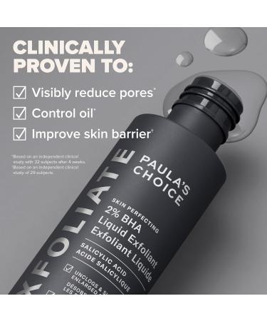 Paula's Choice Skin Perfecting 2% BHA Liquid Salicylic Acid Exfoliant Duo Gentle Exfoliator for Blackheads Large Pores Wrinkles & Fine Lines Includes 1 Full Size Bottle & 1 Travel Size Bottle Full Size + Travel Size Duo - Buy Online on GoSupps.com
