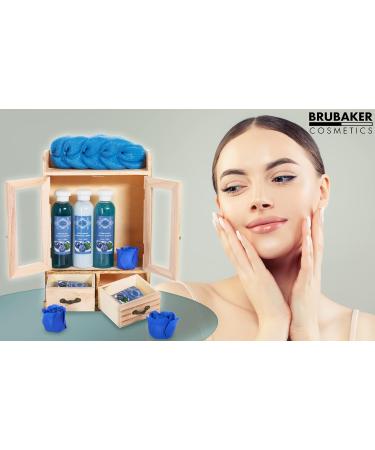 Buy BRUBAKER Cosmetics Bath and Care Set - Blueberry in Wooden Cabinet | International Shipping Available - Buy Online on GoSupps.com