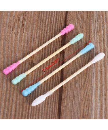ZOUCY 100Pcs Green Spiral Cotton Swab Sticks - Double Head Makeup & Ear Cleaning Tools - International Shipping Available - Buy Online on GoSupps.com