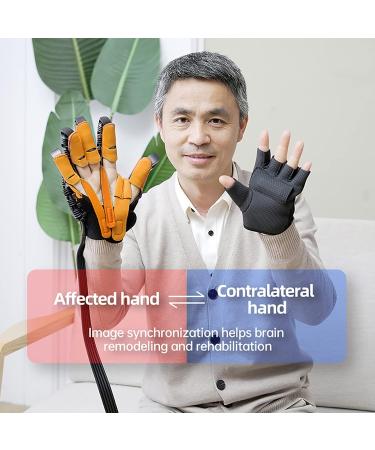 Rehabilitation Robot Gloves for Stroke Hemiplegia Hand Dysfunction Patient Training Device with Mirroring Training Smart Rechargeable Finger Training Rehab Orthotics Right Hand L Large Right Hand - Buy Online on GoSupps.com