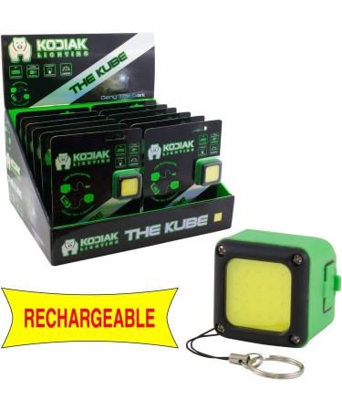 Kodiak Kube 300 Lumen Rechargeable COB LED Cube Light - Waterproof with 3 Brightness Modes | 3 Hr Runtime | Smartphone Charging | Magnet Back | Includes Charging Cable - Buy Online on GoSupps.com