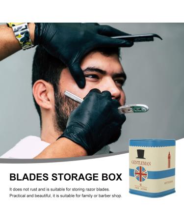 Fomiyes Razor Blades Dispenser | Safety Razor Storage Case & Hairdresser Supply - Iron Disposable Blade Box - Buy Online on GoSupps.com