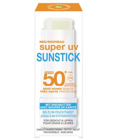 Garnier Garnier Ambre Solaire SPF 50+ Super UV Sunstick Transparent & Non-Greasy Face & Lips High UV Protection Nourishing