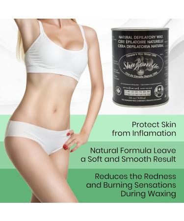  2021 New Package Design Sharonelle Soft Wax All Purpose Hair Removal Natural Depilatory Canned Wax for Sensitive Skin Canada-Made Melting Wax in Black color Canned Package (1PC Tea Tree) 500 ml (Pack of 1) Tea Tree - Buy Online on GoSupps.com