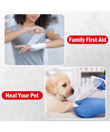 Latex-Free Conforming Stretch Gauze Bandage Rolls - Pack of 90 (4 x 4.1 yd) | Non-Sterile & Super Soft Woven for Wound Dressing Support - Buy Online on GoSupps.com