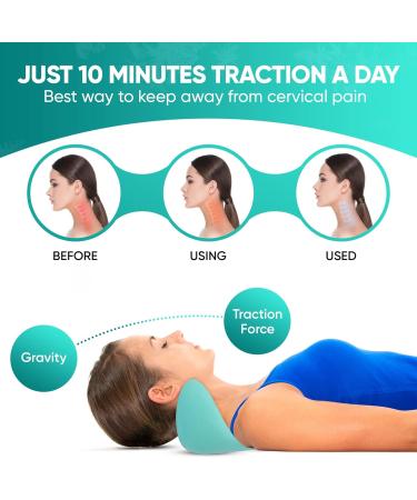 Portable Neck & Shoulder Relaxer | Cervical Traction Device for Pain Relief | Chiropractic Pillow for Joint Comfort - Buy Online on GoSupps.com