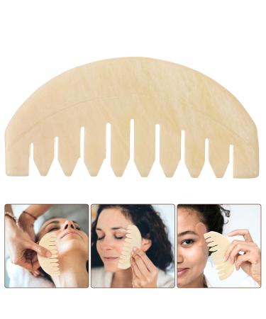 Baluue Jade Scalp Massage Comb - Chinese Gua Sha Style Antistatic Hair Growth Tool for Women - Buy Online on GoSupps.com