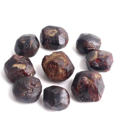 3pcs Natural Garnet Crystal Stone Raw Original Tumbled Stone Red Wine Rough Stones Specimen Minerals - (Color: 3pcs) Full of Texture - Buy Online on GoSupps.com
