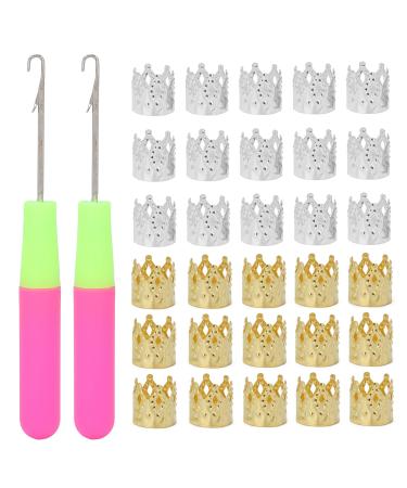 Dreadlocks Tool Set Dreadlocks Hair Rings Latch Hook Crochet Needles Hair Decoration Accessories