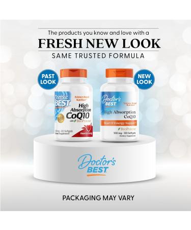Doctor's Best High Absorption CoQ10 100 mg with BioPerine - 120 Softgels - Buy Online on GoSupps.com