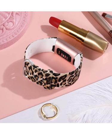 Maledan Leopard Pattern Band for Fitbit Charge 4/3 - Water Resistant Accessory Wristband - Small Size - Buy Online on GoSupps.com