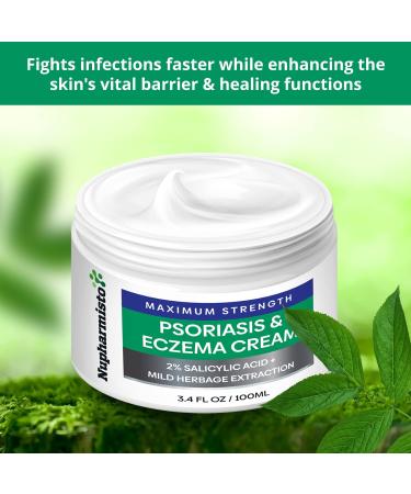 Psoriasis Eczema Cream - Maximum Strength Relief for Resistant Symptoms | 100ml - Buy Online on GoSupps.com