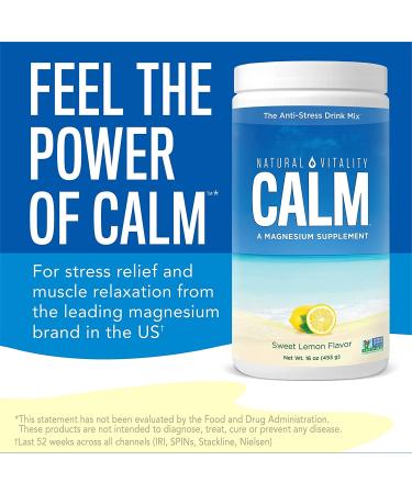 Natural Vitality Natural Calm Anti-Stress Drink - Sweet Lemon 16 oz | Relaxation & Wellness - Buy Online on GoSupps.com