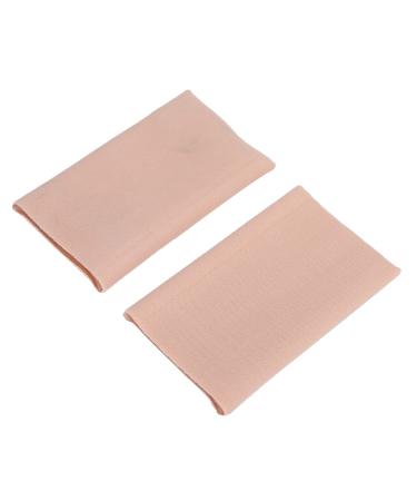 Verdant Touch Heel Protector Sleeves - Moisturizing Socks for Cracked Heels, Dry Feet - Soft and Comfortable - Reusable - Beige - One Size - 2 Pack