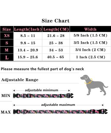 Heele Dog Collar for All Sizes - Adjustable & Comfortable Floral Collars for Puppies & Dogs | Robust Design | Shop Internationally - Buy Online on GoSupps.com