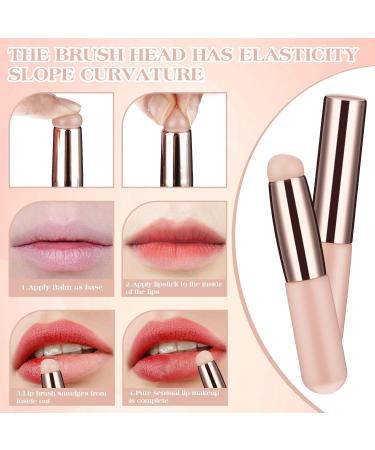 2pcs Silicone Makeup Brushes Set - Lip & Concealer Applicators for Perfect Blending | Dust Cap Included - Buy Online on GoSupps.com