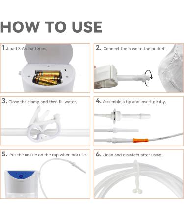 Buy Automatic Enema Bucket Kit - Electric Colon Cleansing Set | Organic Coffee Enema for Effective Detox - Buy Online on GoSupps.com